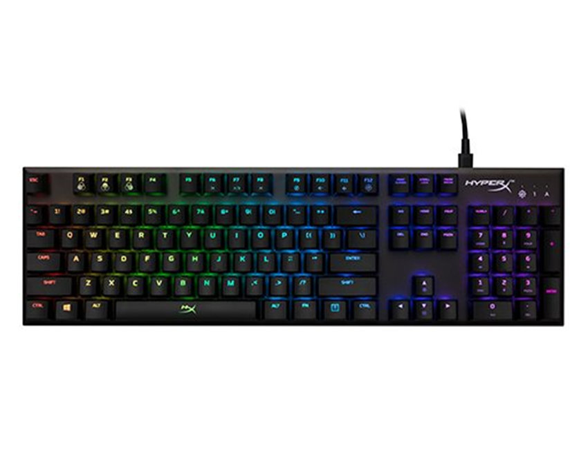 HyperX Alloy FPS RGB - Mechanical Gaming Keyboard, Controlled Light & Macro Customization, Silver Speed Switches, RGB LED Backlit（HX-KB1SS2-US）